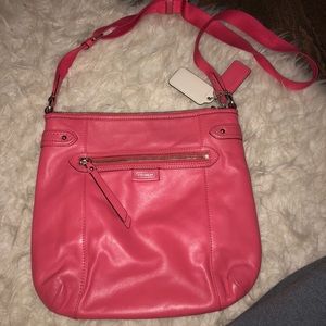 Coach leather crossbody bag